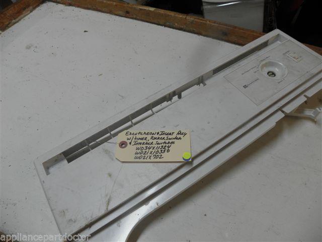 HOTPOINT DISHWASHER WD34X11324 WD21X10350 WD21X702 WD21X10261 ESCUTCHEON W/TIMER HOTPOINT DISHWASHER WD34X11324 WD21X10350 WD21X702 WD21X10261 ESCUTCHEON W/TIMER